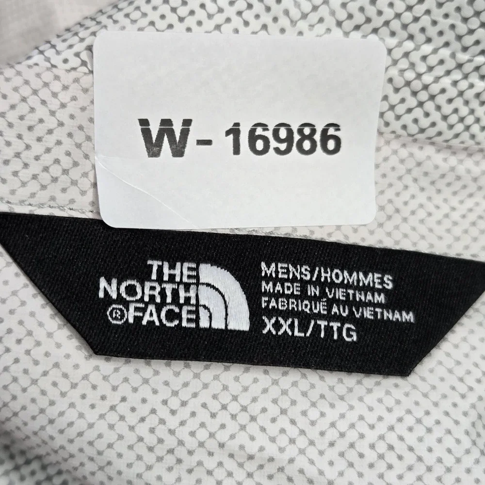 The North Face Men Jacket 2XL Red Rain Full Zip Logo Embroidered Hooded Pockets